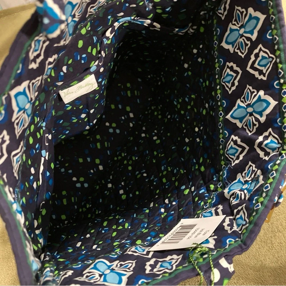 NWT Vera Bradley Tote Blue White